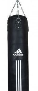 Adidas 5ft Leather Heavy Bag and Rack Set