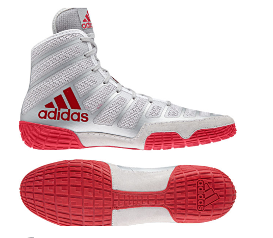 Adidas Adizero Varner 2 Men's Wrestling Shoe - Red and Silver