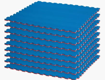 Century Puzzle Mat 9 Pack Bundle - Blue/Red