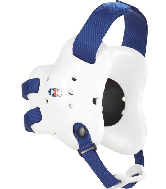 Cliff Keen Fusion Wrestling Headgear - White and Royal Blue