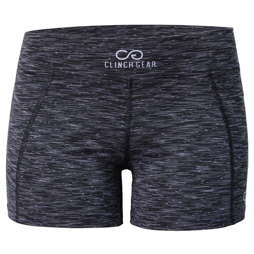 Cross Training Compression Micro Booty Shorts - Black/White