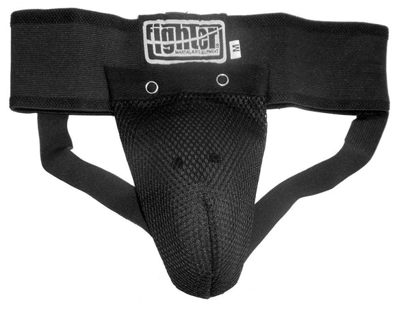 Fighter Groin Protector - Mesh - Black GR-FightB - XLarge