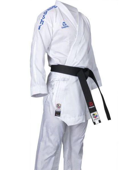 Fighter Hayashi Karate WFK Kumite GI "Air Deluxe" Blue Embroidery