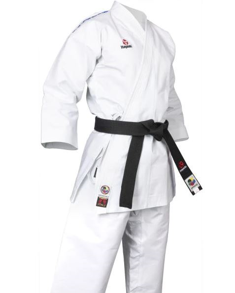 Fighter Hayashi WKF Approved Competition Karate-GI Katamori  - Blue Embroidery