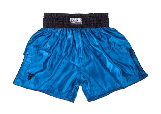 Fighter Thai Shorts Bangkok Plain - Blue/Black FP03
