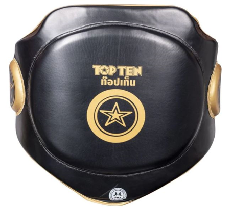 Fighter Top Ten Belly Protector "Naa" - Black 3334