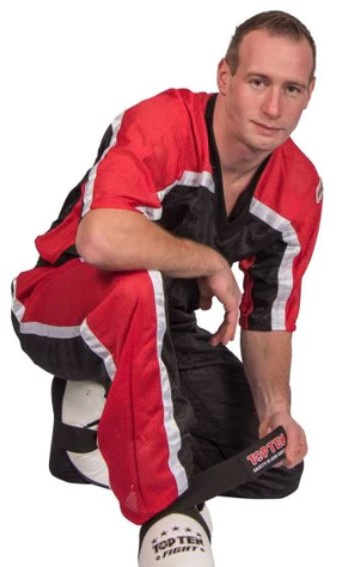 Fighter Top Ten Mesh Uniform 1605-S Model - Black/Red