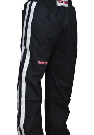 Fighter Top Ten Polycotton Pants - Black/White 501BR