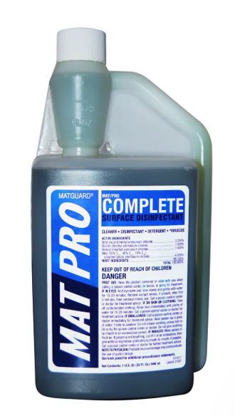 MatPRO® by Matguard E-Z POUR Concentrated Mat Cleaner and Disinfectant - 32 oz.