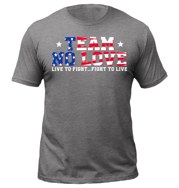 Team No Love American - Gray