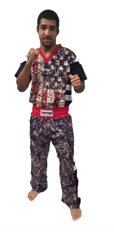 Fighter Top Ten Energy USA Uniform 1608-USA-B Model - Blue/Red/White