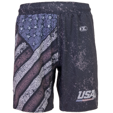 USA Black Flag Competition Board Shorts