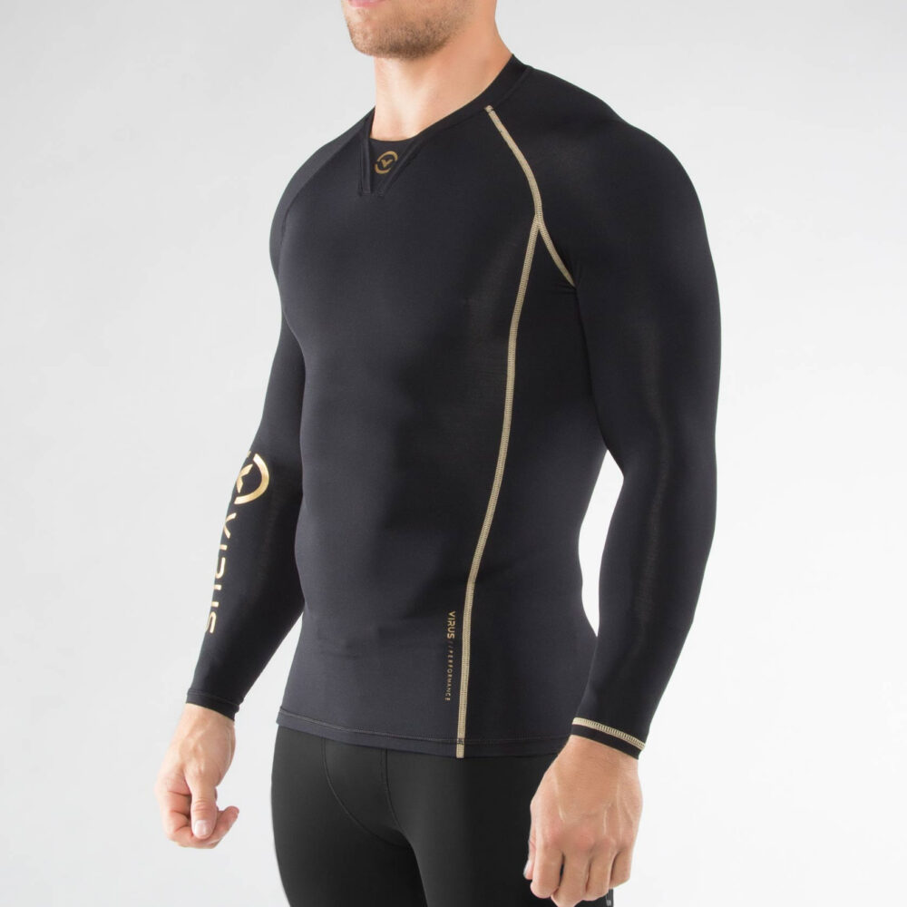 Virus Men’s Bioceramic Long Sleeve Compression Top (Au2)